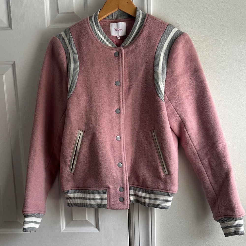 Parker Pink Varsity Jacket